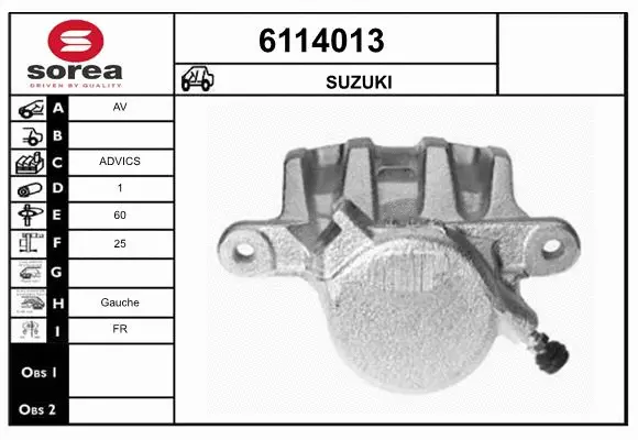 Brake Caliper (6114013)