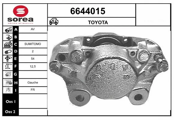 Brake Caliper (6644015)