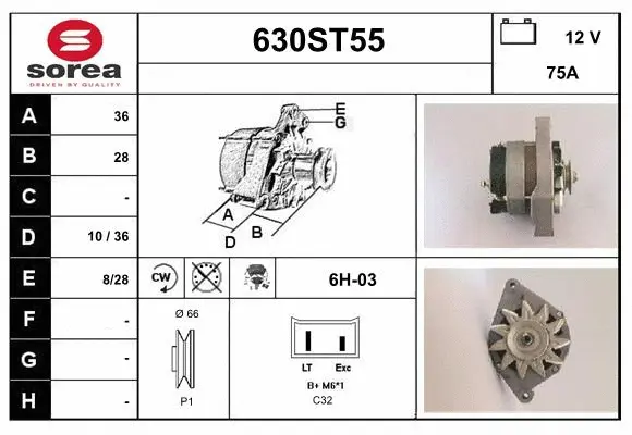 Alternator (630ST55)