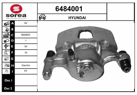 Brake Caliper (6484001)