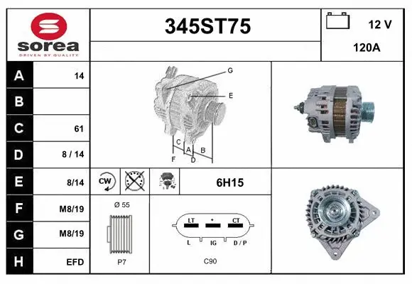 Alternator (345ST75)