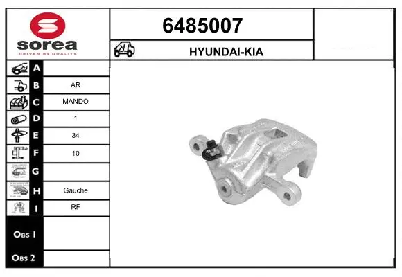 Brake Caliper (6485007)