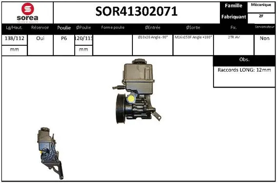 Hydraulic Pump, steering (SOR41302071)
