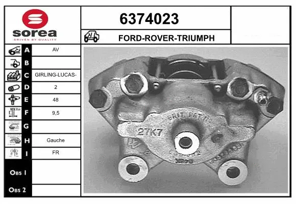 Brake Caliper (6374023)