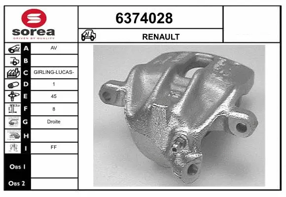 Brake Caliper (6374028)