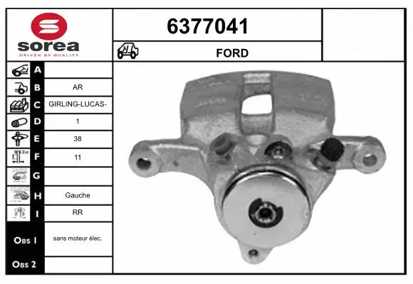 Brake Caliper (6377041)