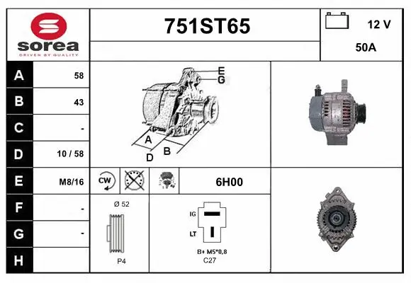 Alternator (751ST65)