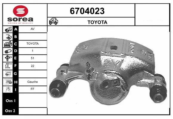 Brake Caliper (6704023)