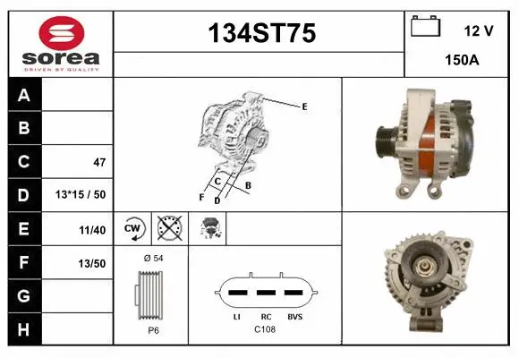 Alternator (134ST75)