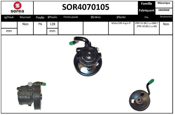 Hydraulic Pump, steering (SOR4070105)