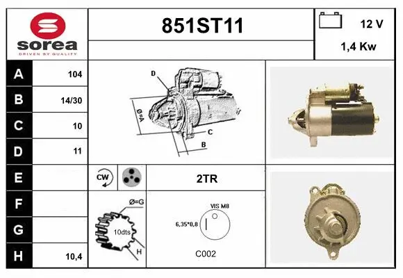 Starter (851ST11)