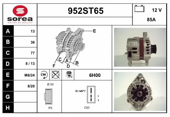 Alternator (952ST65)