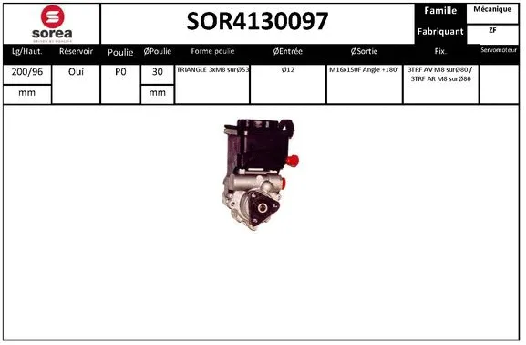 Hydraulic Pump, steering (SOR4130097)
