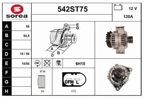 Alternator (542ST75)