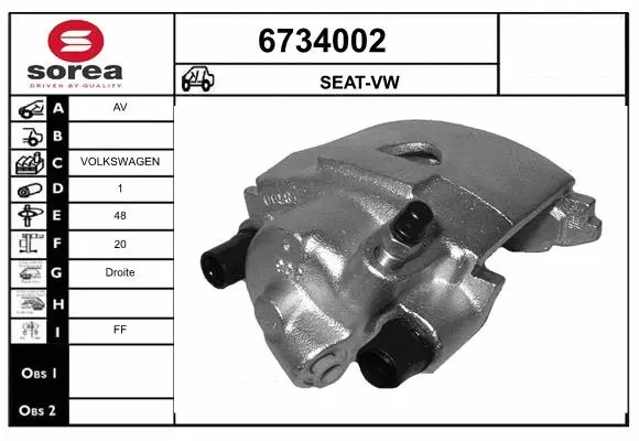 Brake Caliper (6734002)
