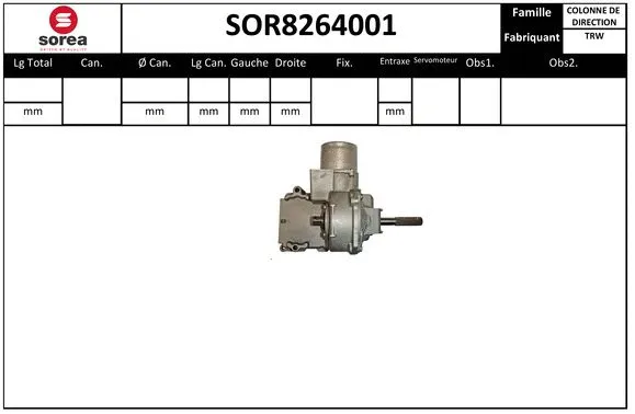 Steering Column (SOR8264001)