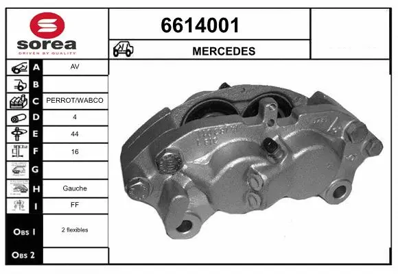 Brake Caliper (6614001)