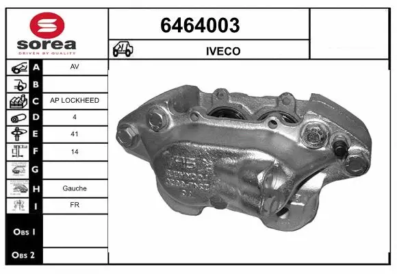 Brake Caliper (6464003)