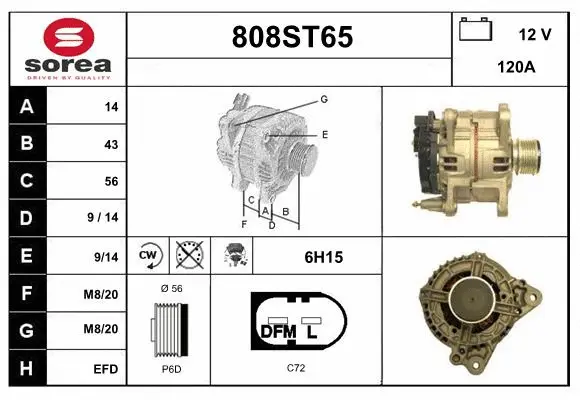 Alternator (808ST65)