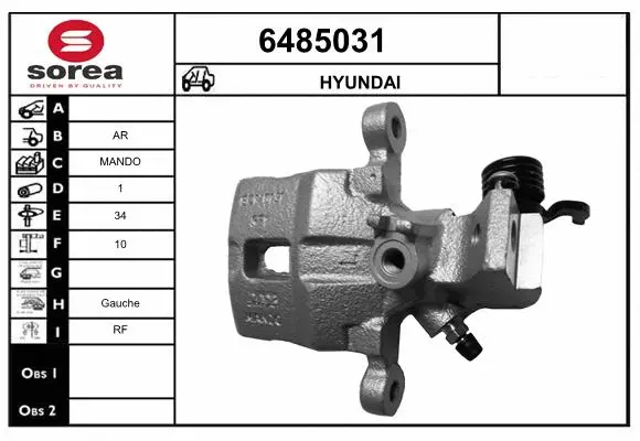 Brake Caliper (6485031)