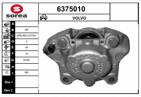 Brake Caliper (6375010)