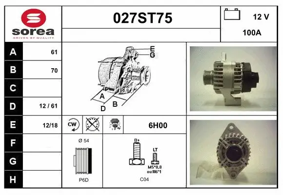 Alternator (027ST75)