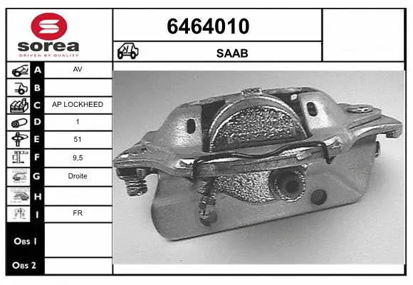 Brake Caliper (6464010)
