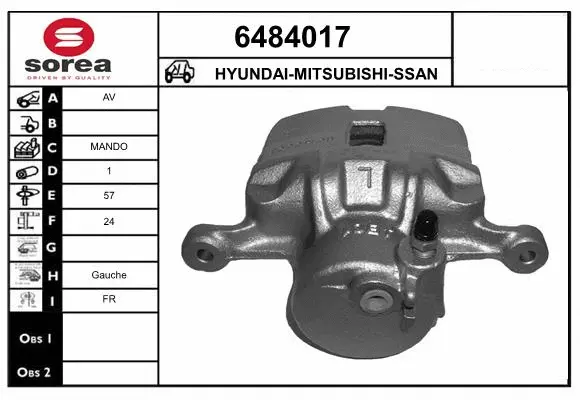 Brake Caliper (6484017)