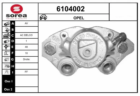 Brake Caliper (6104002)