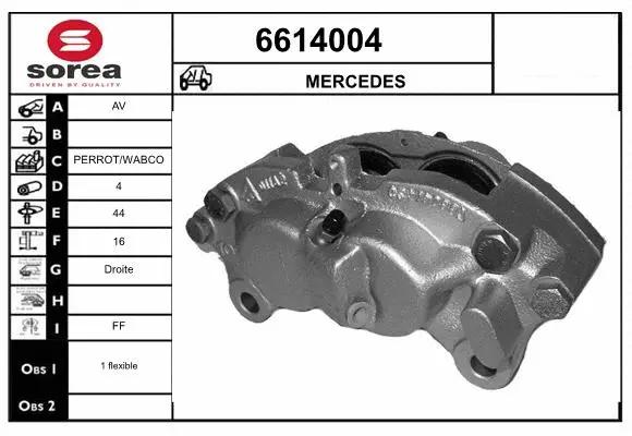 Brake Caliper (6614004)