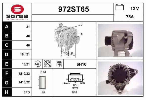 Alternator (972ST65)