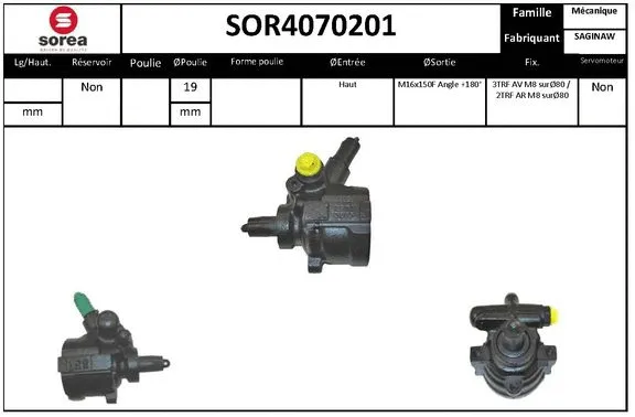 Hydraulic Pump, steering (SOR4070201)