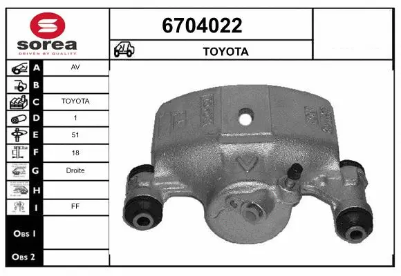 Brake Caliper (6704022)