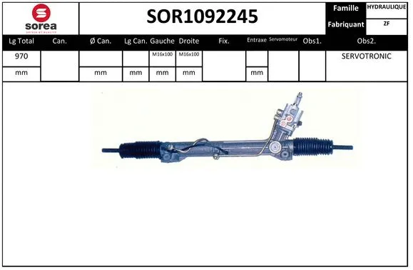 Steering Gear (SOR1092245)