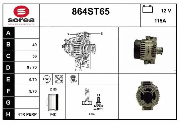 Alternator (864ST65)