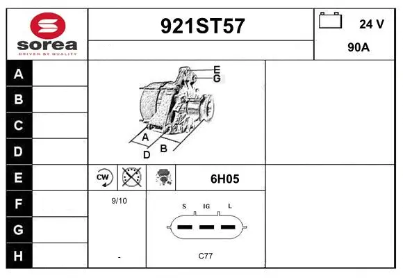 Alternator (921ST57)