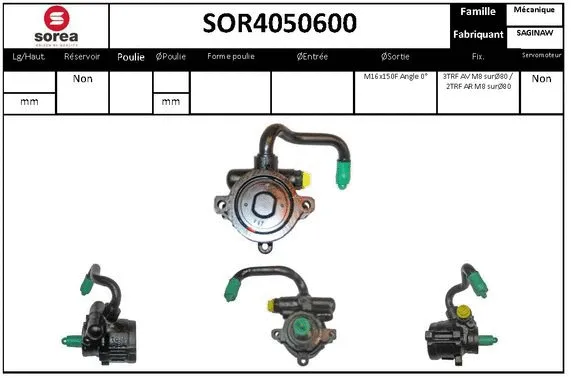 Hydraulic Pump, steering (SOR4050600)