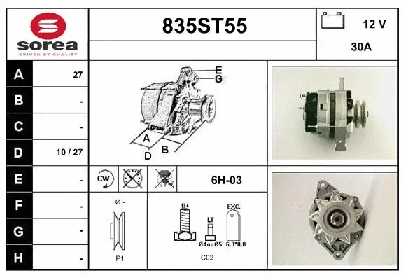 Alternator (835ST55)
