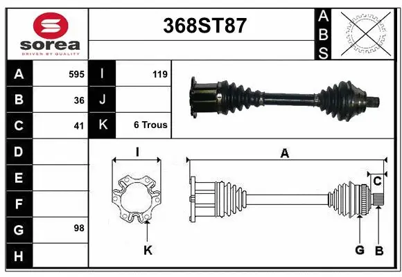 Drive Shaft (368ST87)