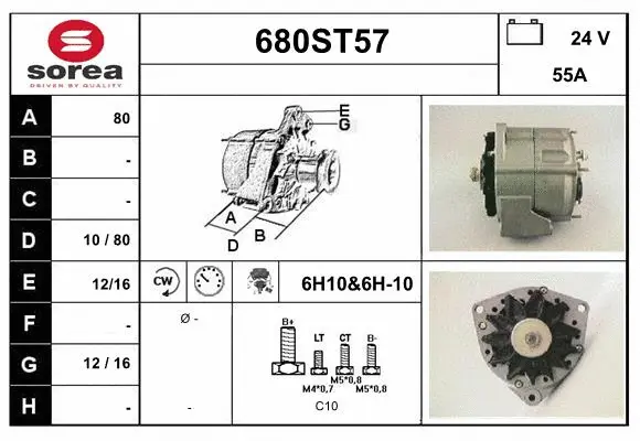 Alternator (680ST57)