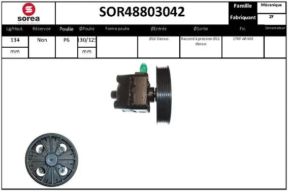 Hydraulic Pump, steering (SOR48803042)