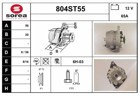 Alternator (804ST55)