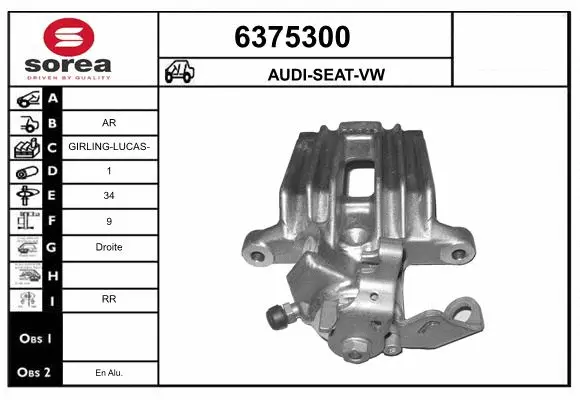 Brake Caliper (6375300)