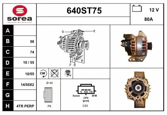 Alternator (640ST75)