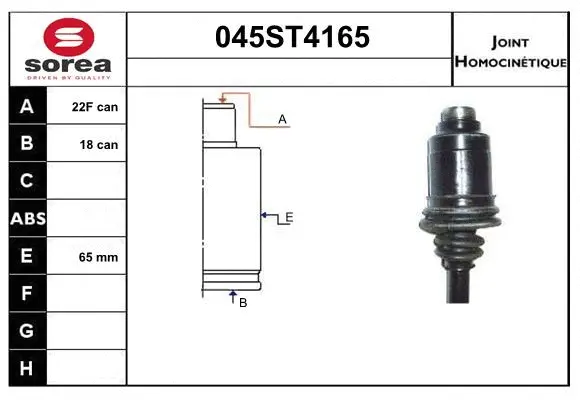 Joint Kit, drive shaft (045ST4165)