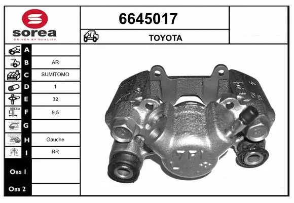 Brake Caliper (6645017)