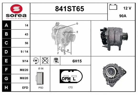 Alternator (841ST65)