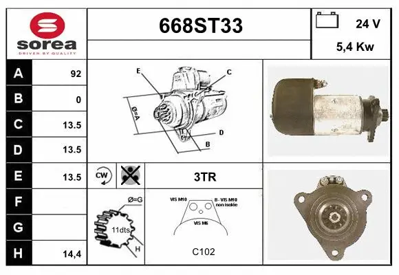 Starter (668ST33)