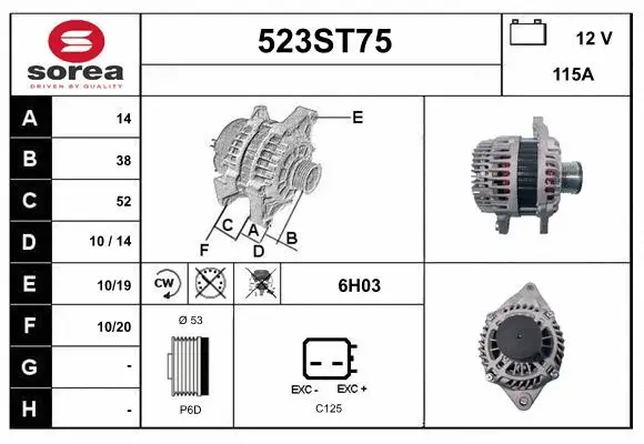 Alternator (523ST75)