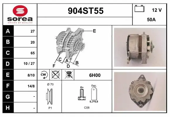 Alternator (904ST55)